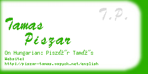tamas piszar business card